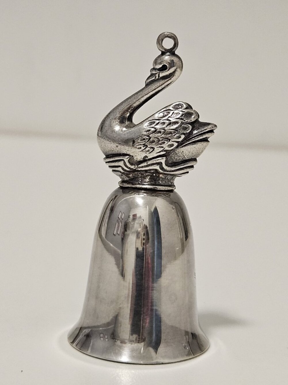 Vintage Reed & Barton TWELVE DAYS OF CHRISTMAS SILVERPLATE BELL 1980, 7 Swans